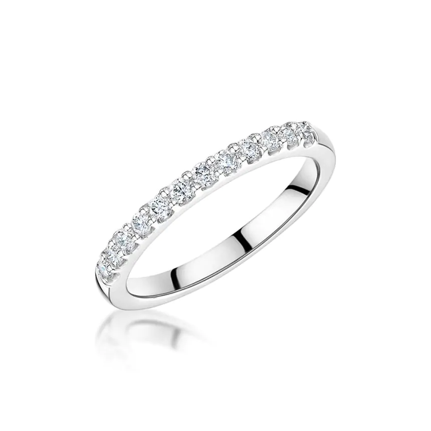 18ct White Gold 0.23ct G SI Brilliant Cut Diamond Eternity Ring