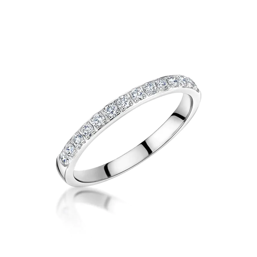 Platinum 0.25ct G/SI Brilliant Cut Diamond Eternity Ring