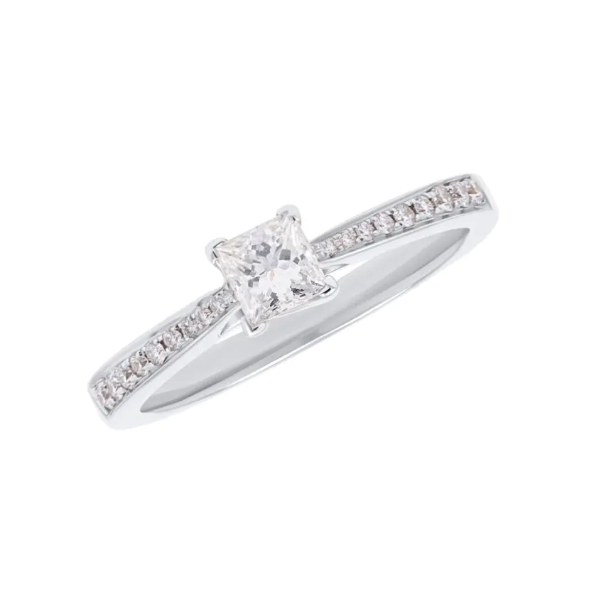 18ct White Gold Esme 0.43ct Diamond Solitaire Engagement Ring