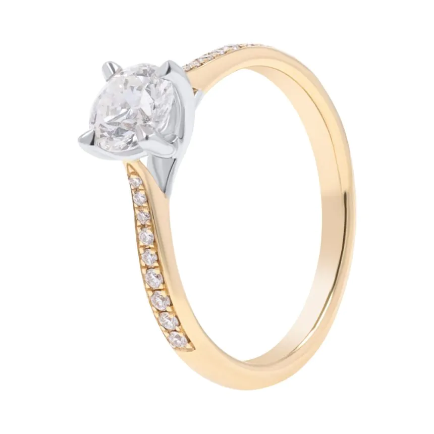 18ct Yellow Gold 0.70ct G SI1 Brilliant Cut Diamond Solitaire Ring