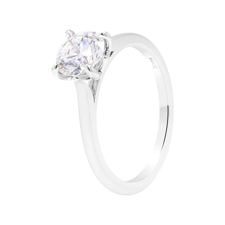 Wendy Platinum 1.00ct Brilliant Cut Diamond Solitaire Ring