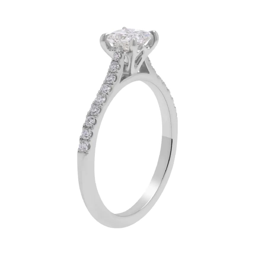 Wendy Platinum 0.74ct Princess Cut Diamond Solitaire Ring