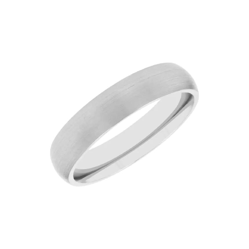 Platinum 5mm Medium Court Wedding Ring