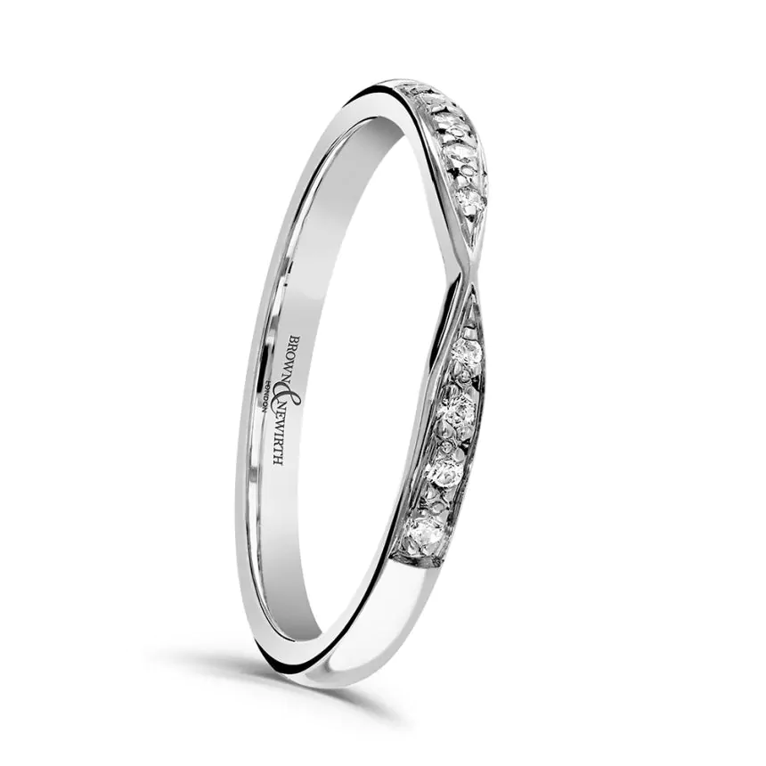 Platinum 0.05ct Diamond Eternity Ring