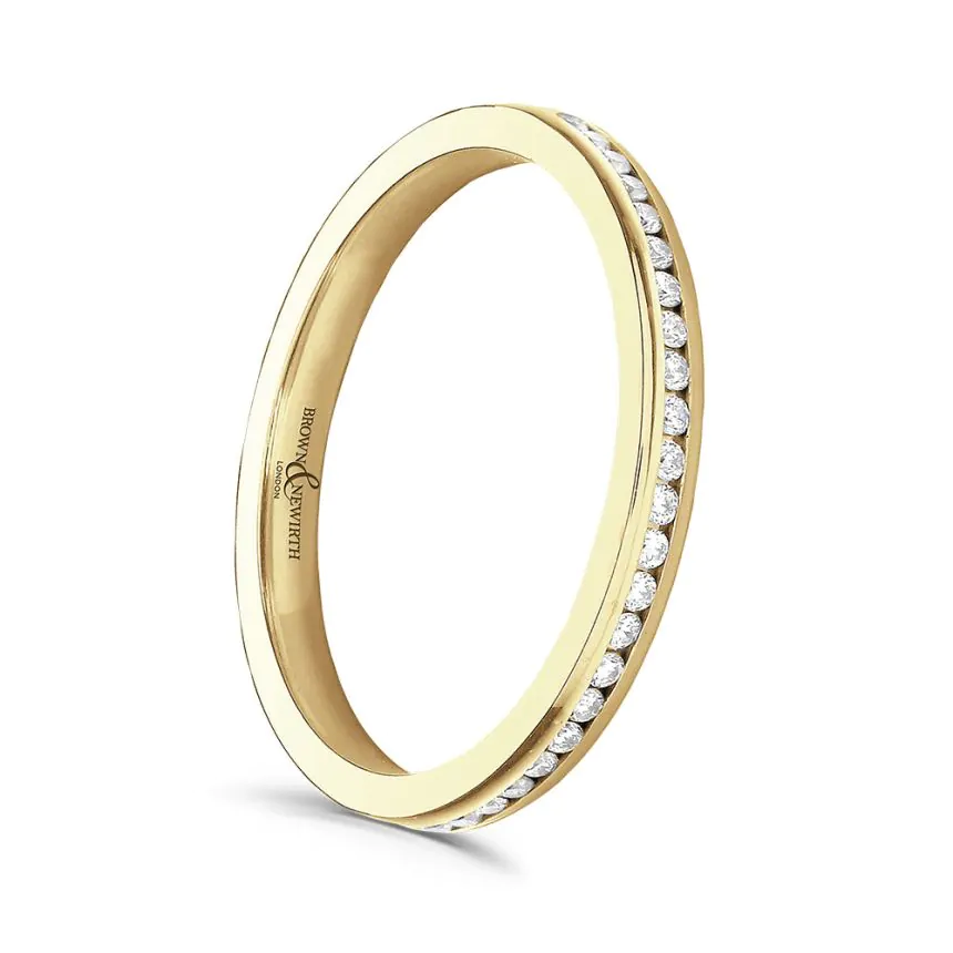 18ct Yellow Gold 0.12ct Diamond Eternity Ring