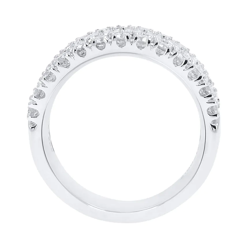 Platinum 2.00ct Diamond Half Eternity Ring