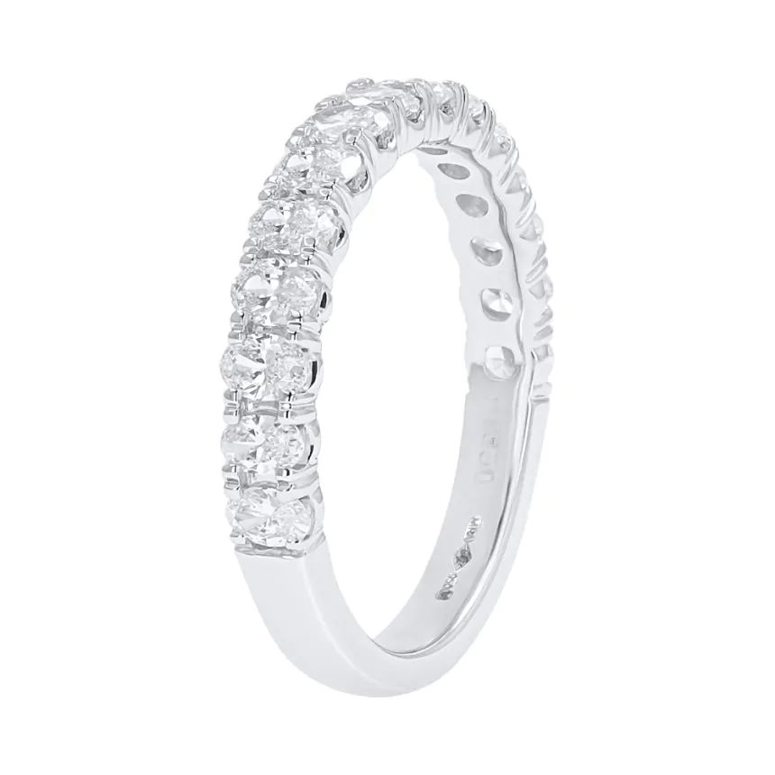 Platinum 0.90ct Diamond Half Eternity Ring