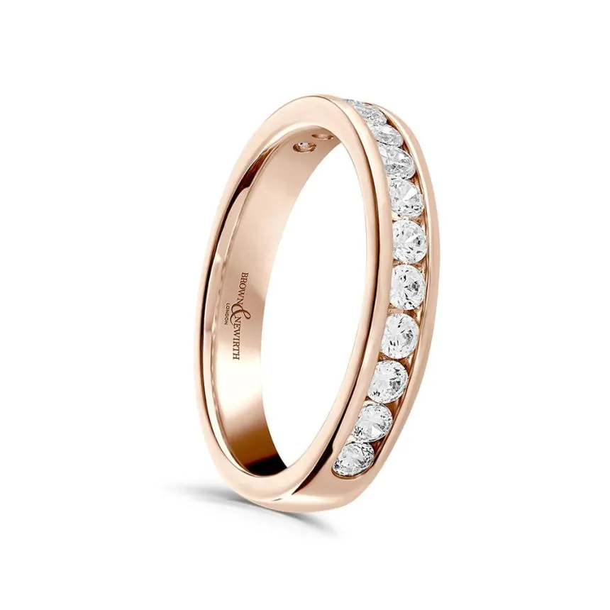 18ct Rose Gold and 0.50ct Diamond Eternity Ring