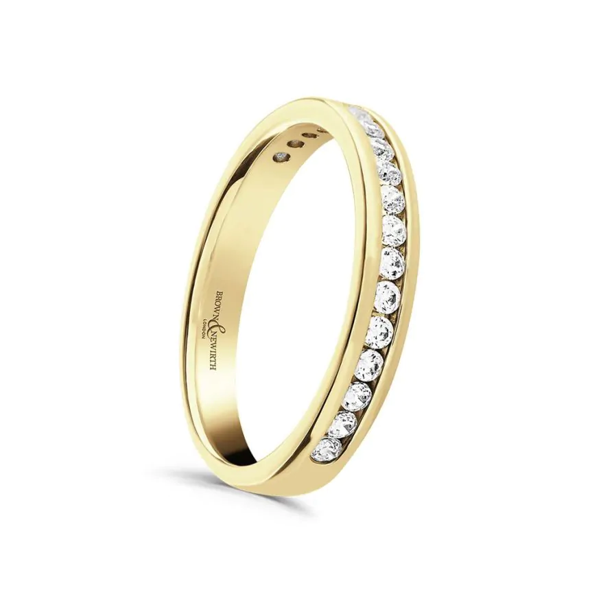 18ct Yellow Gold and 0.30ct Diamond Wedding Ring