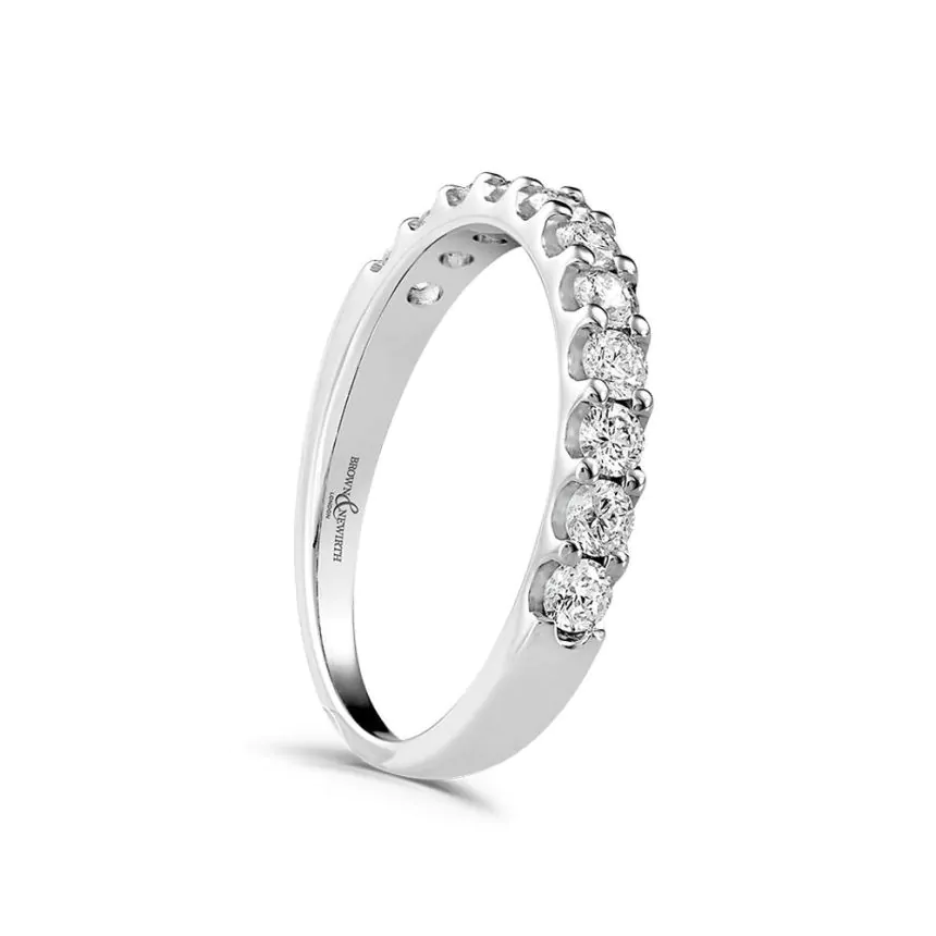 Platinum and 0.50ct Diamond Eternity Ring
