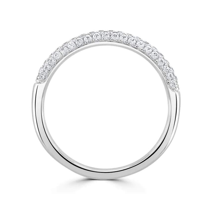 Platinum and 0.37ct Diamond Wedding Ring