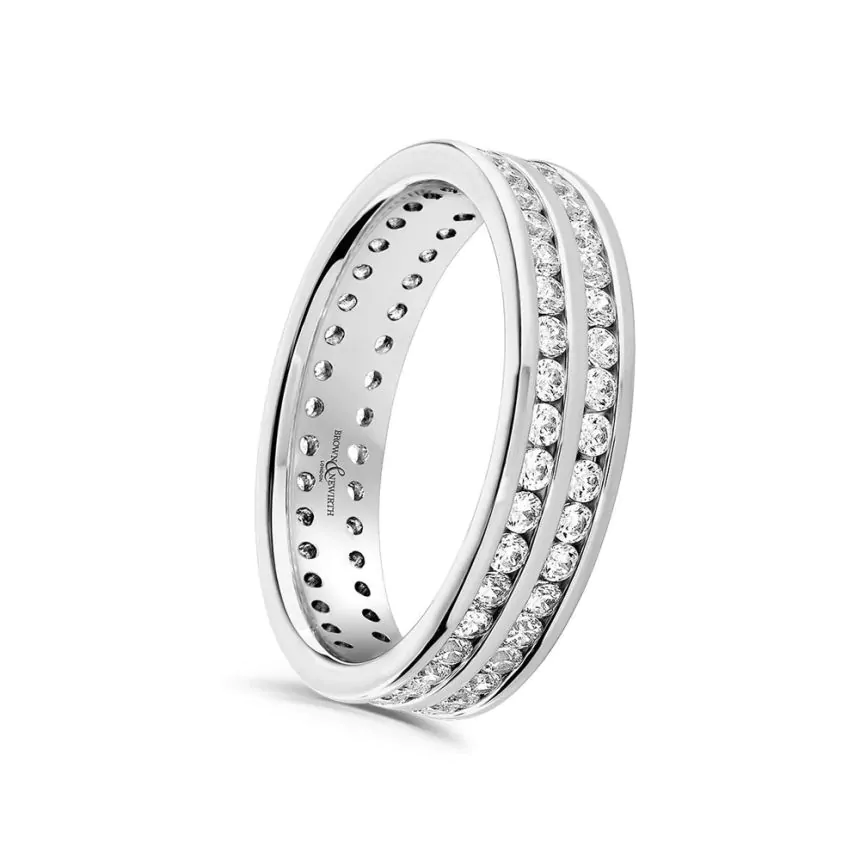 Platinum and 0.75ct Diamond Eternity Ring