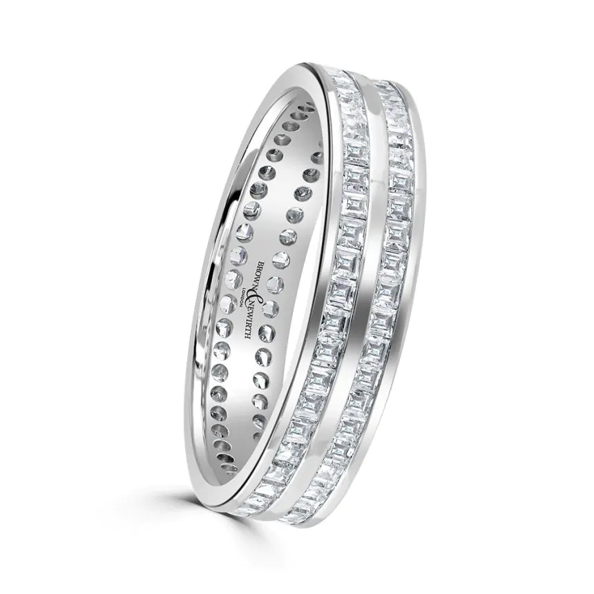 Platinum 1.00ct Diamond Wedding Ring