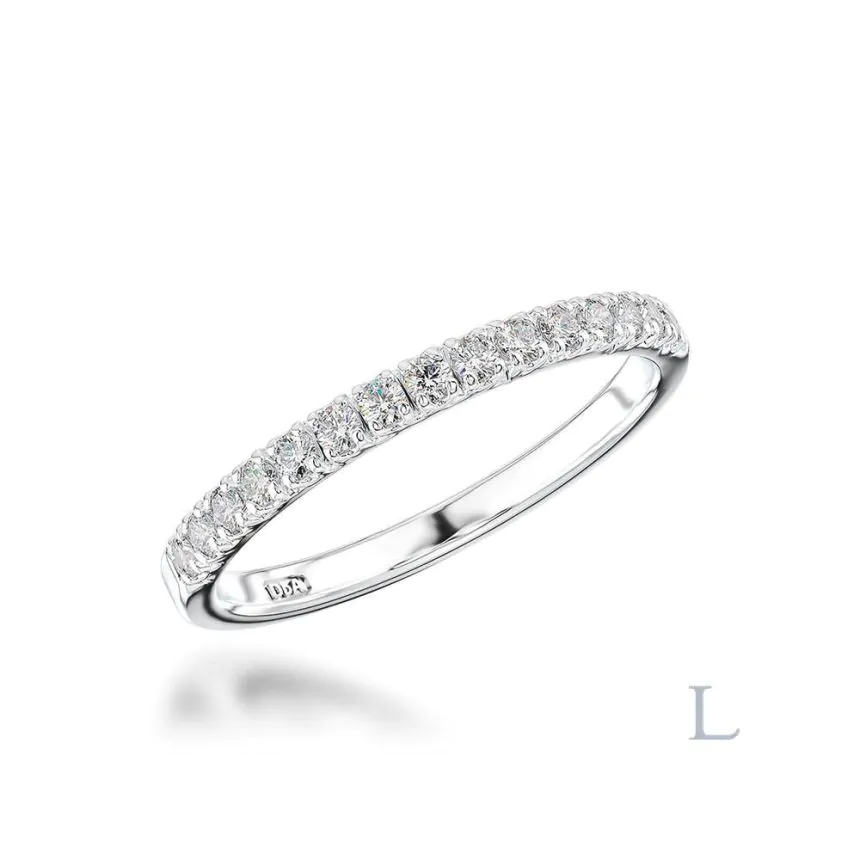 Platinum 0.22ct  Brilliant Cut Diamond Eternity Ring