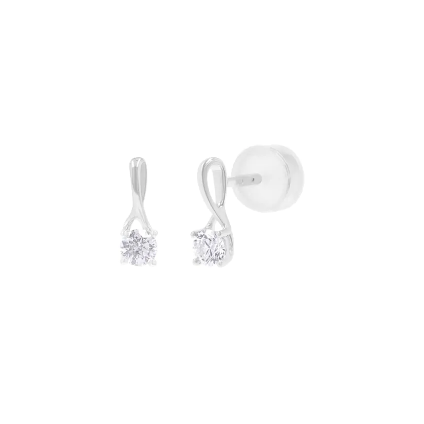 Platinum Isabella 0.24ct Brilliant Cut Diamond Stud Earrings