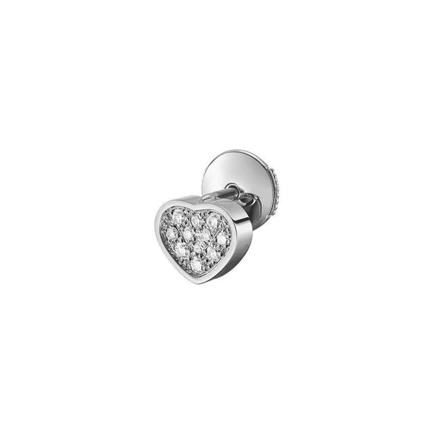Chopard My Happy Hearts 18ct White Gold & Diamond Single Earring 83A086-1902