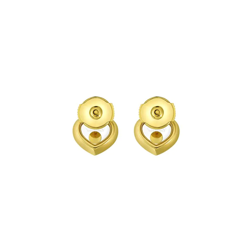 Chopard Happy Diamonds Icons 18ct Yellow Gold & 0.10ct Diamond Stud Earrings 83A054-0001