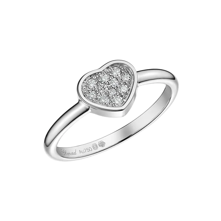 Chopard My Happy Hearts 18ct White Gold & Diamond Ring 82A086-1911