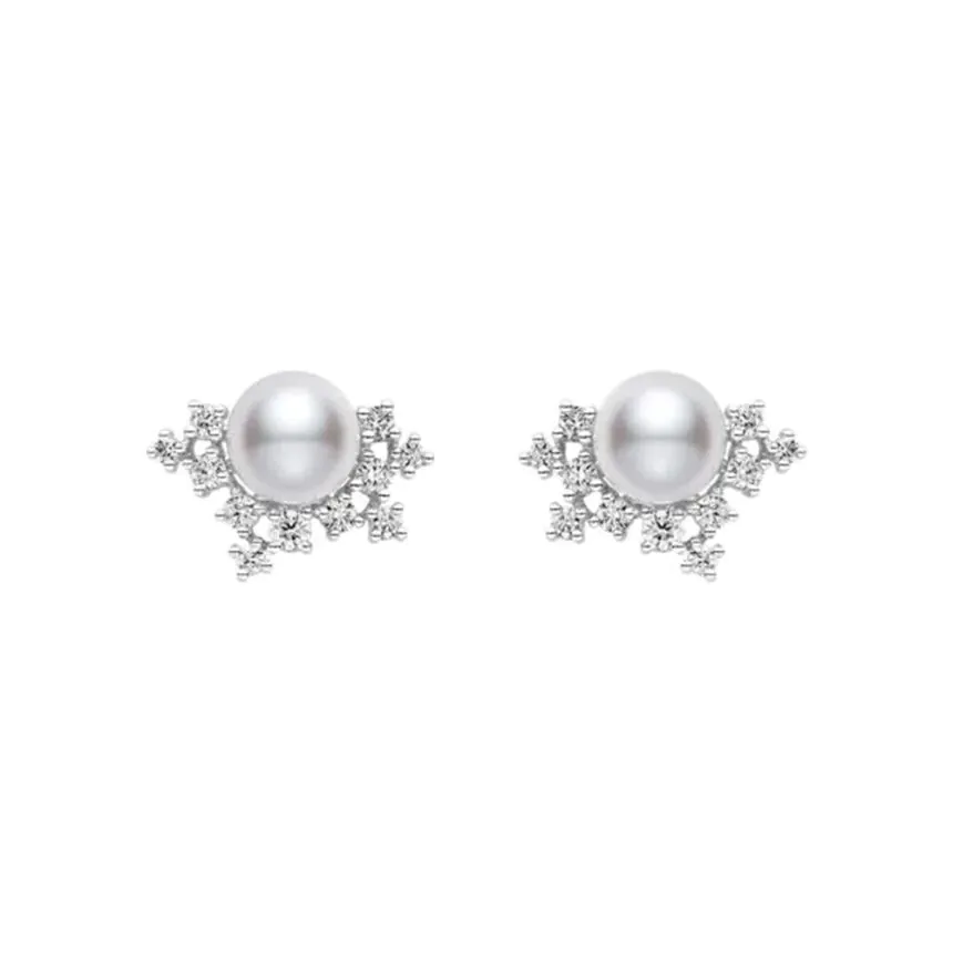 Mikimoto Classic Elegance 18ct White Gold Pearl Earrings