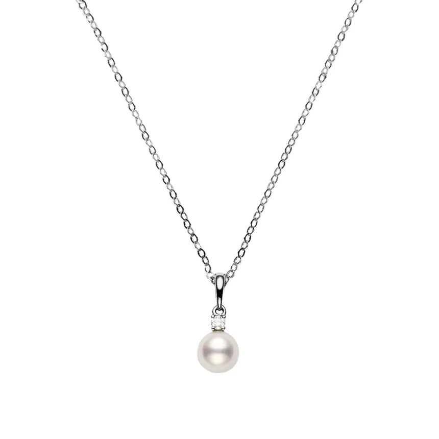 Mikimoto 18ct White Gold Pearl Pendant  18