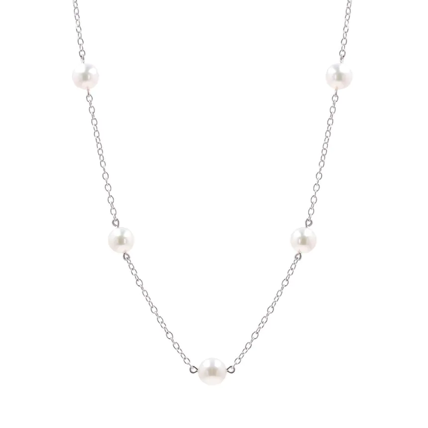 Mikimoto 18ct White Gold Pearl Necklace