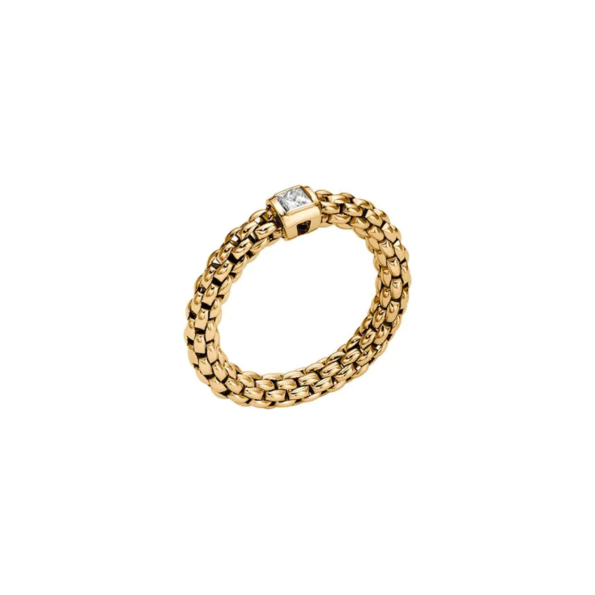 FOPE Souls Flex'it 18ct Yellow Gold Diamond Ring AN09BBRM/Y