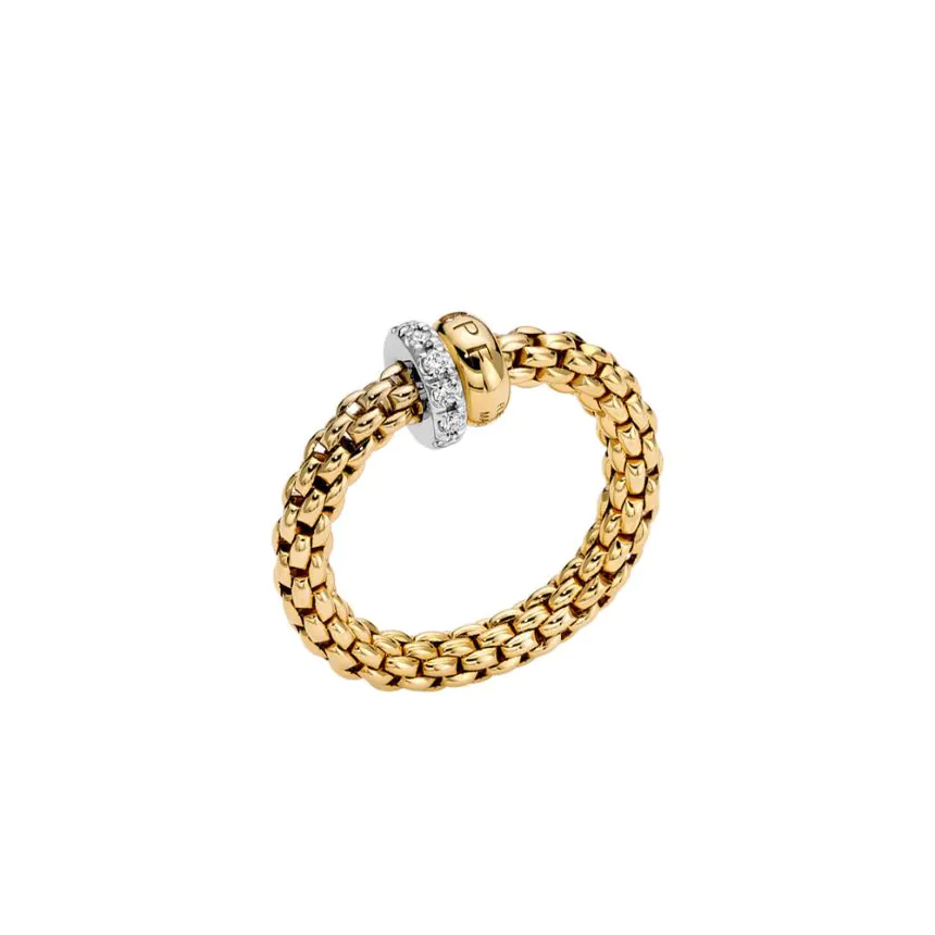 FOPE Solo Collection 18ct Yellow Gold Flex'it Ring 62408AX_PB_G_BGX_00M