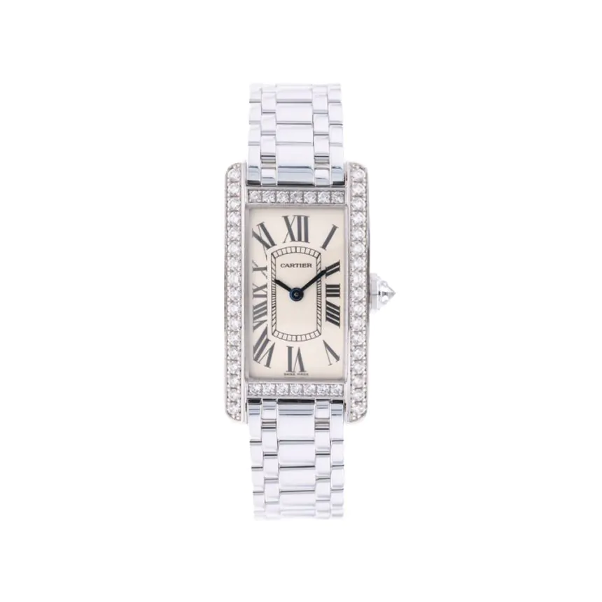 Pre-Owned Cartier Tank Americaine 19mm x 35mm Watch WB7073L1