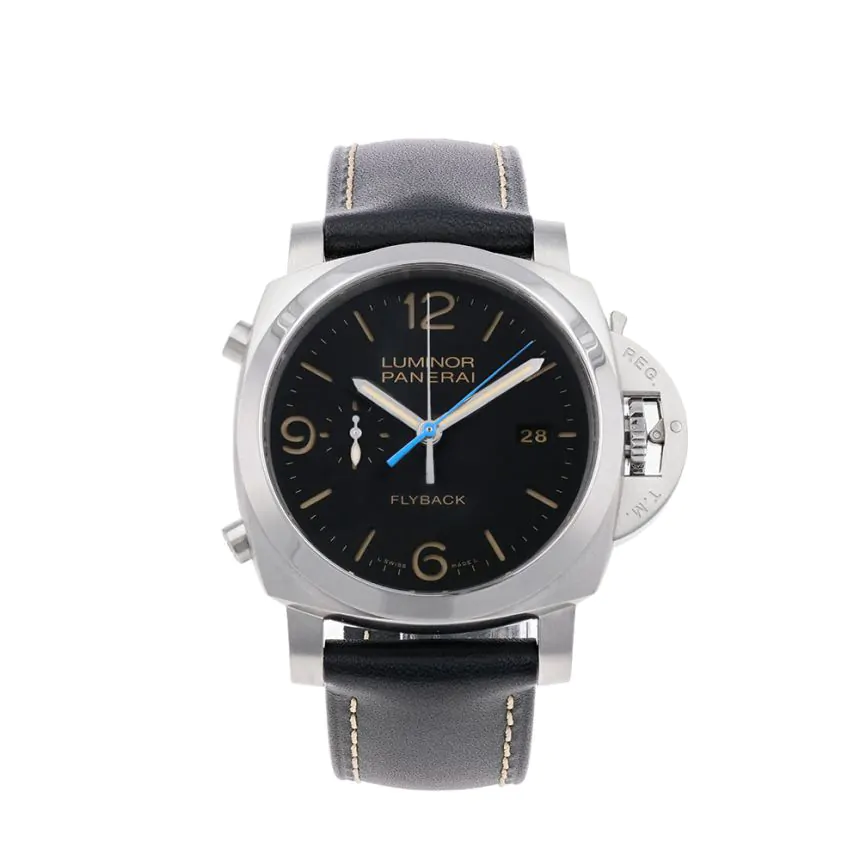 Pre-Owned Panerai Luminor 1950 Flyback 44mm Watch PAM00524