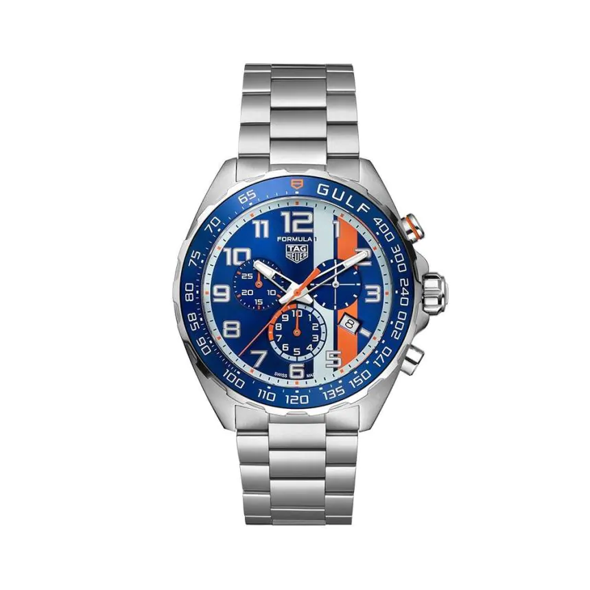 TAG Heuer Formula 1 x Gulf Chronograph 43mm Watch CAZ101AT.BA0842