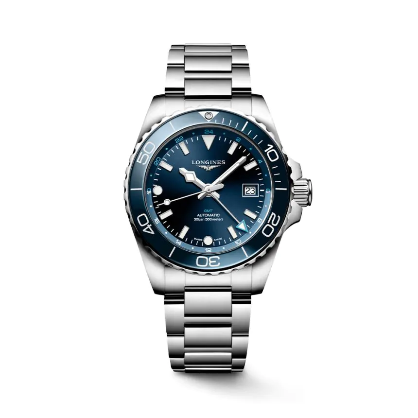 Longines Hydroconquest GMT 41mm Watch L3.790.4.96.6