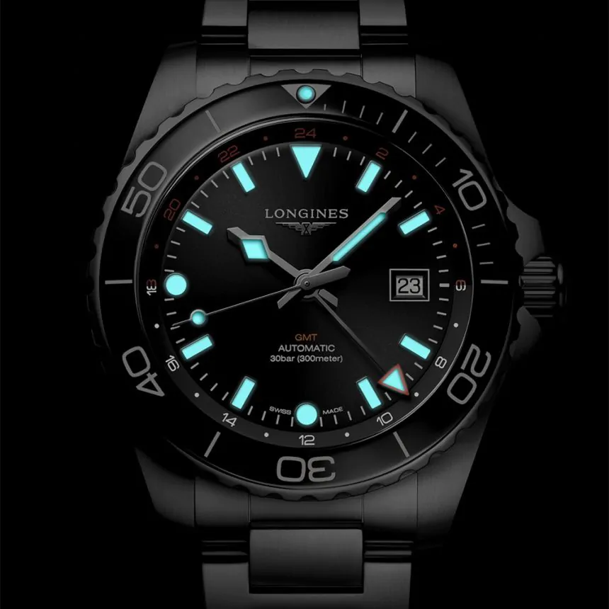 Longines Hydroconquest GMT 43mm Watch L3.890.4.56.6