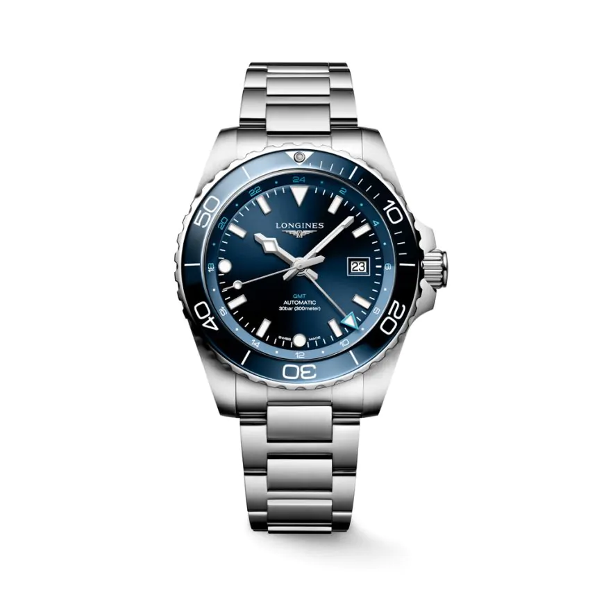 Longines Hydroconquest GMT 43mm Watch L3.890.4.96.6