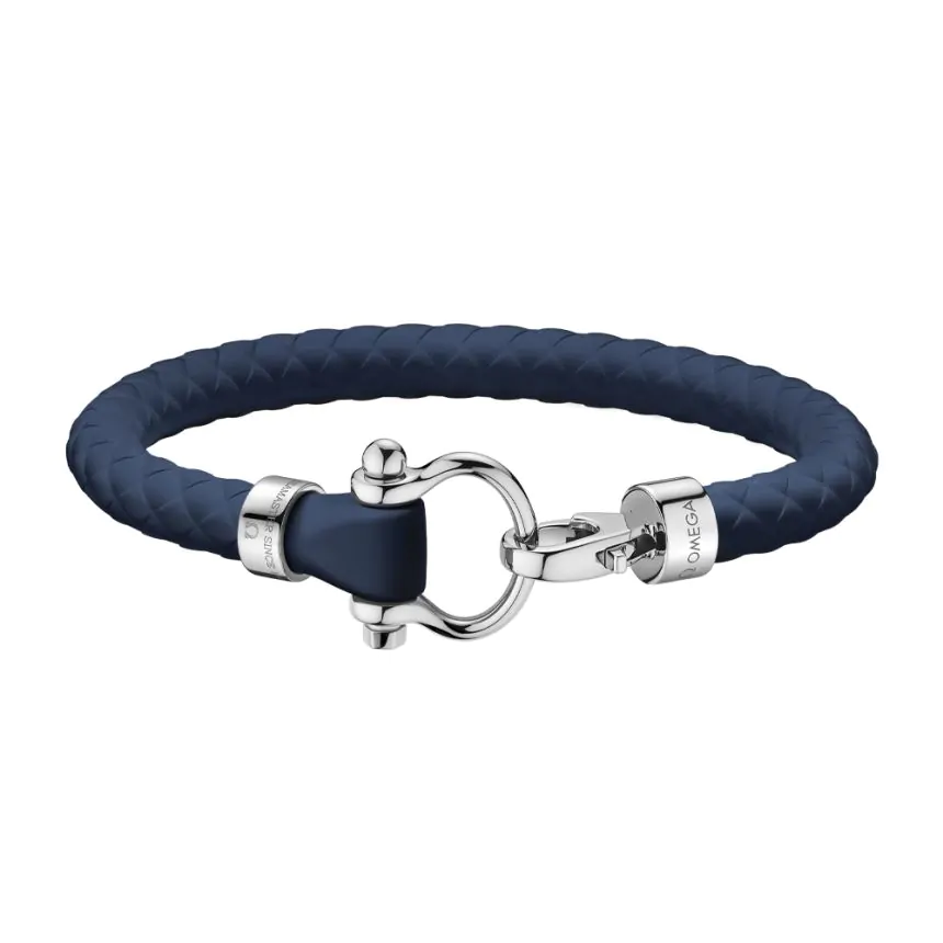 OMEGA Dark Blue Sailing Bracelet Large BA05ST0001304