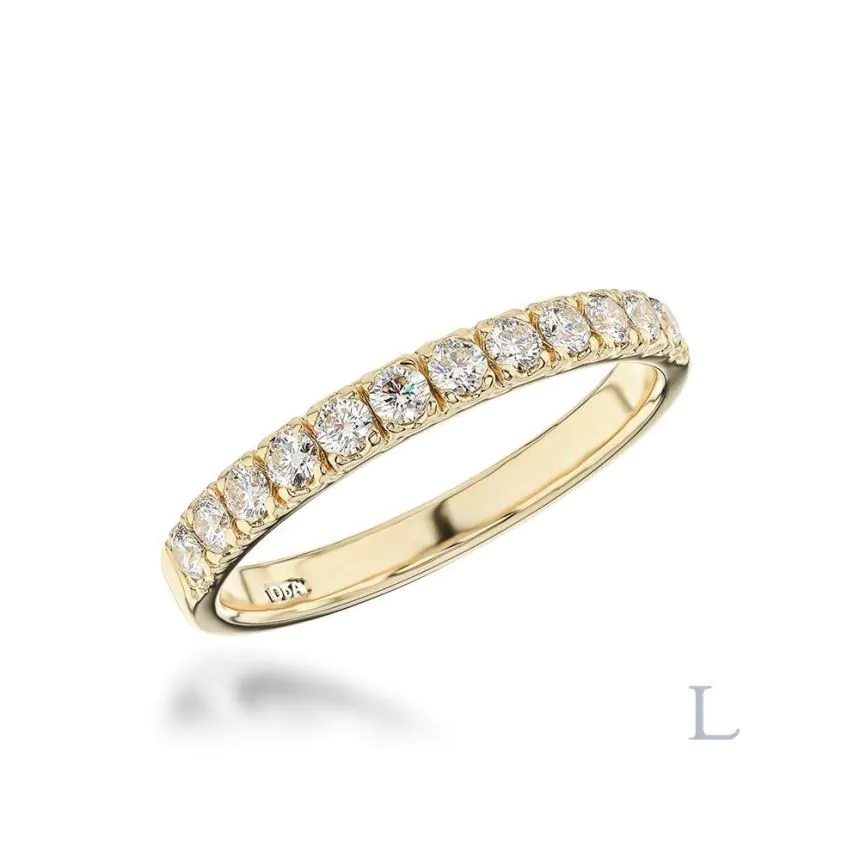 18ct Yellow Gold 0.22ct Brilliant Cut Diamond Eternity Ring