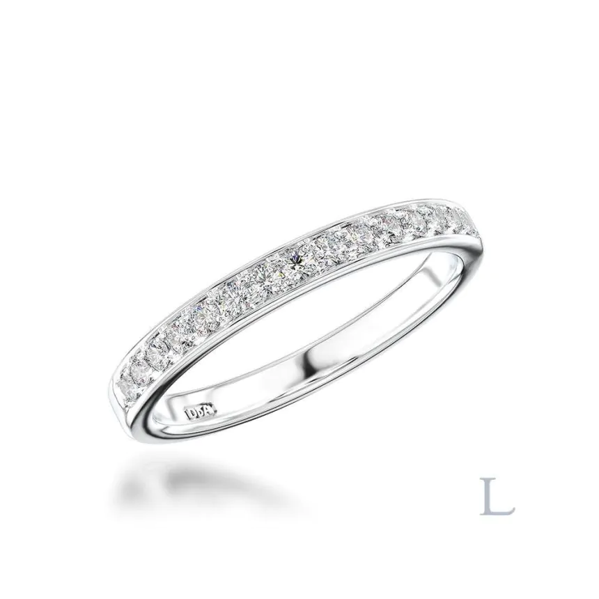Anna Platinum 0.24ct Brilliant Cut Diamond Eternity Ring