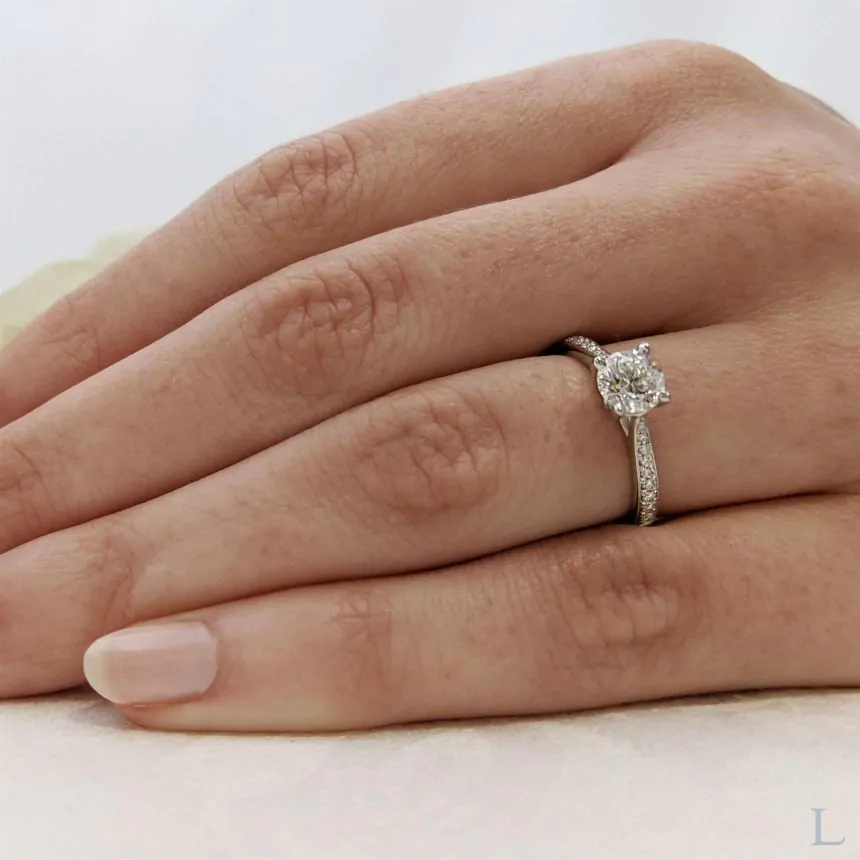 Esme Platinum 0.70ct G SI1 Brilliant Cut Diamond Solitaire Ring