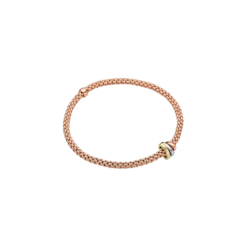 FOPE Prima 18ct Rose Gold Flex' It Bracelet 74408BX_XX_R_RBG_00L