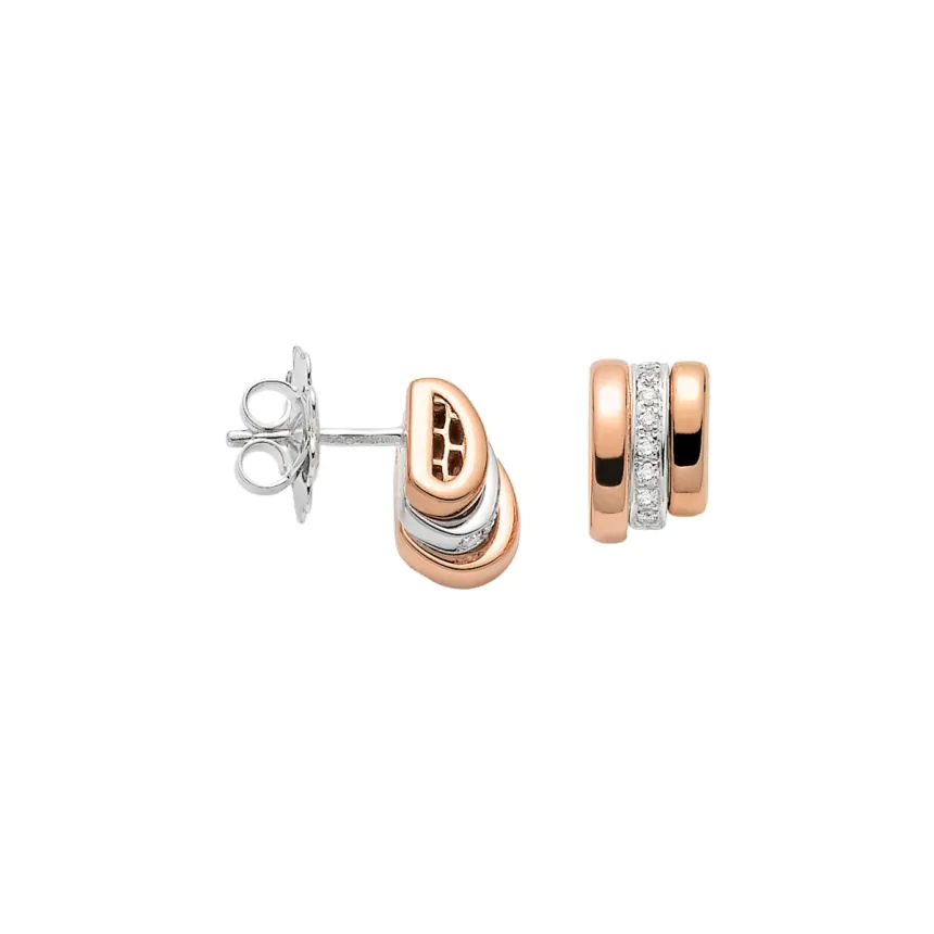 18ct Rose Gold 0.13ct Diamond Prima Earrings 74408OX_BB_R_RBR_000