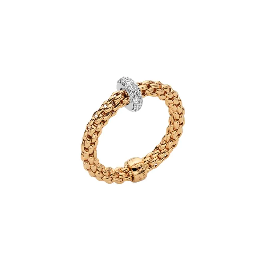 FOPE Prima Collection 18ct Yellow Gold Flex'it Ring 74508AX_BB_G_XBX_00M
