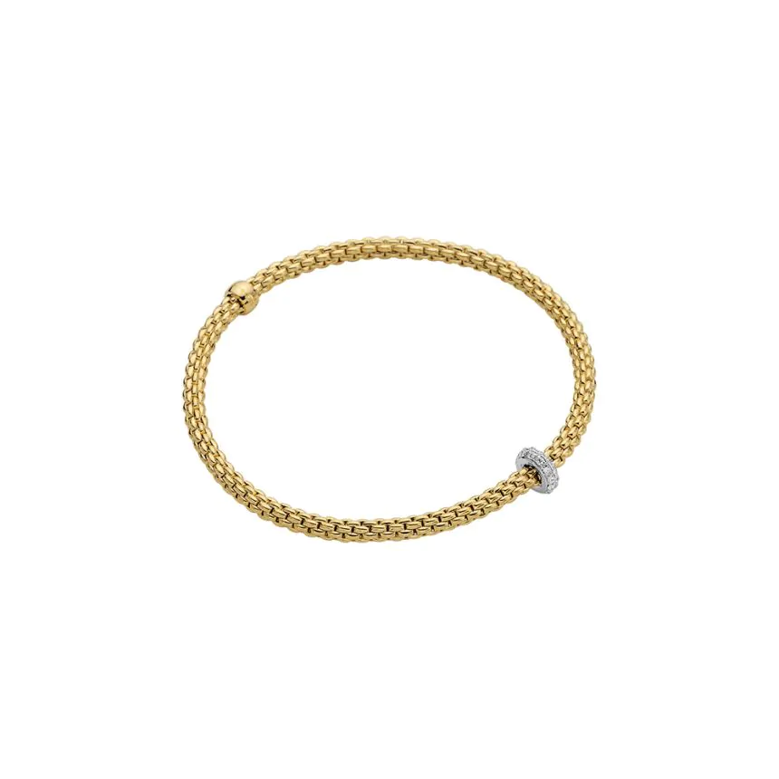FOPE Prima 18ct Yellow Gold Flex'it Bracelet 745BBBRM