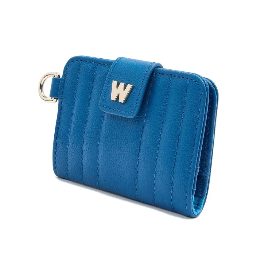 WOLF Mimi Marine Blue Credit Card Holder with Wristlet 768224