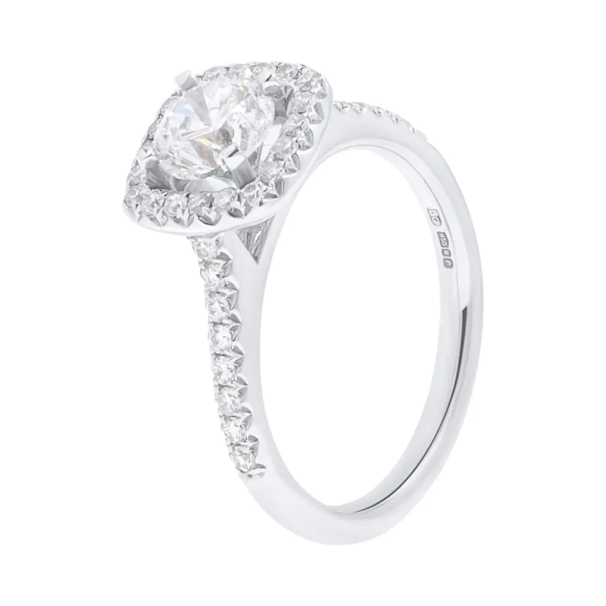 Platinum 1.11ct Diamond Engagement Ring