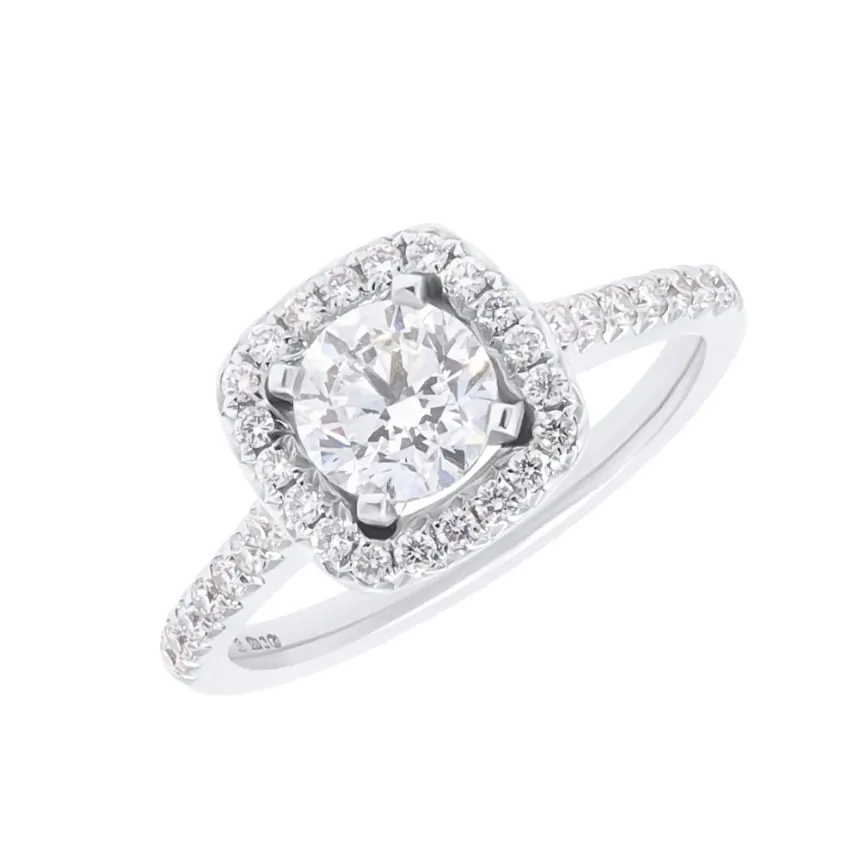 Platinum 1.11ct Diamond Engagement Ring