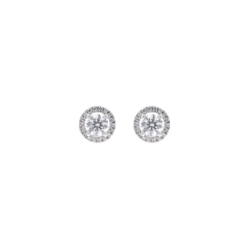 18ct White Gold 0.57ct Diamond Stud Earrings