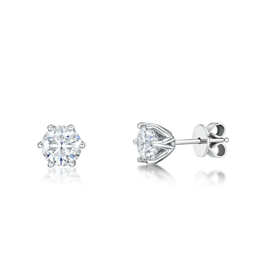Suzanne 18ct White Gold 1.02ct Diamond Earrings