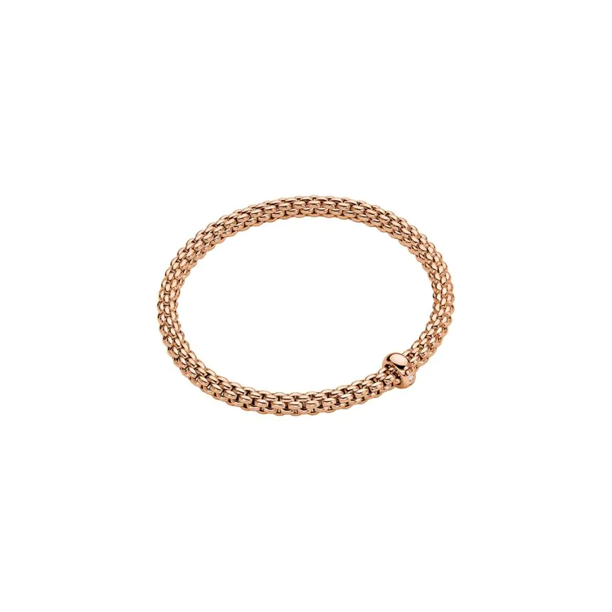 Fope Solo Collection 18ct Rose Gold Flex' It Bracelet 01M06BX_BB_R_XRX_00M