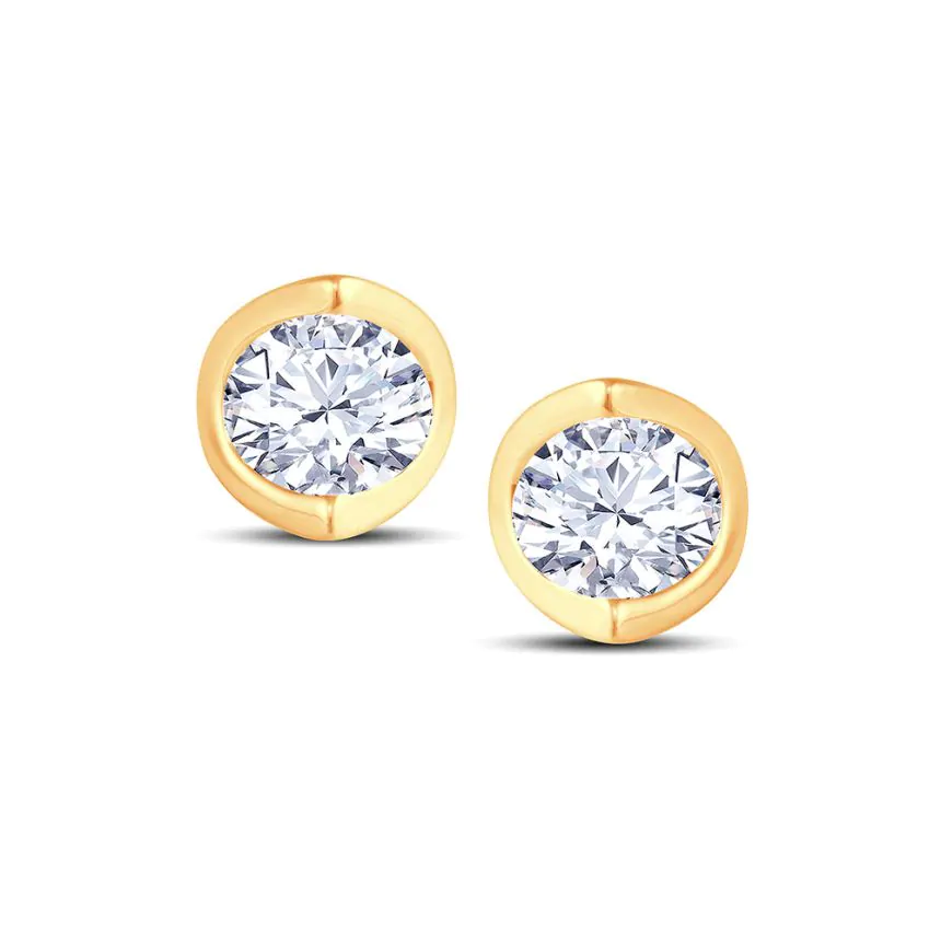18ct Yellow Gold 0.50ct Diamond Stud Earrings