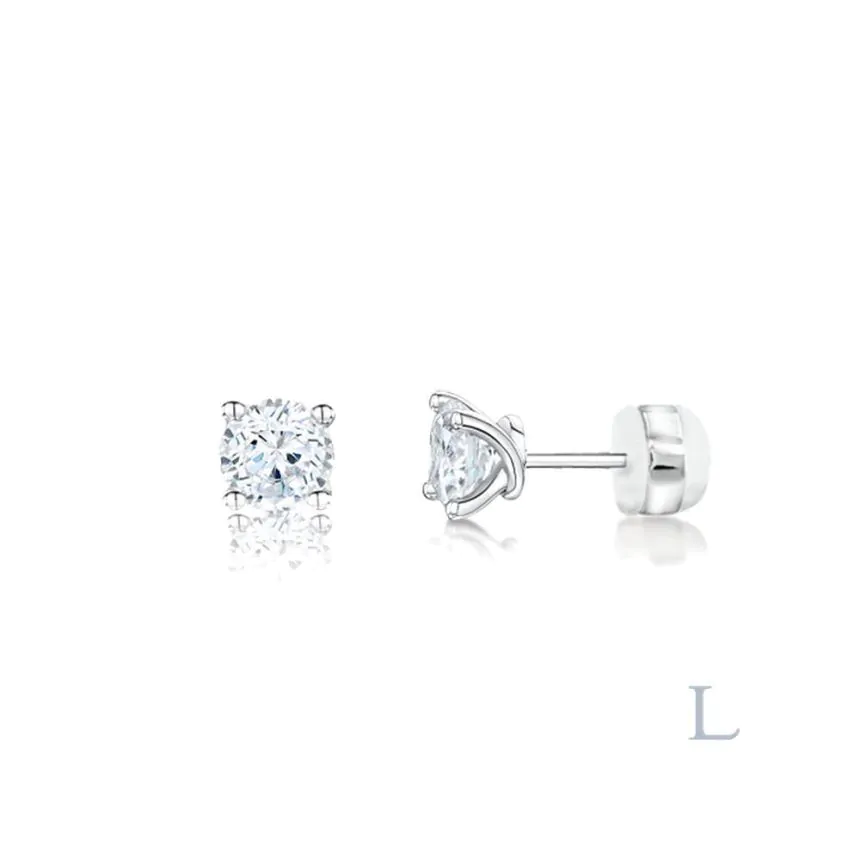 Esme Platinum 0.29ct Brilliant Cut Diamond Earrings