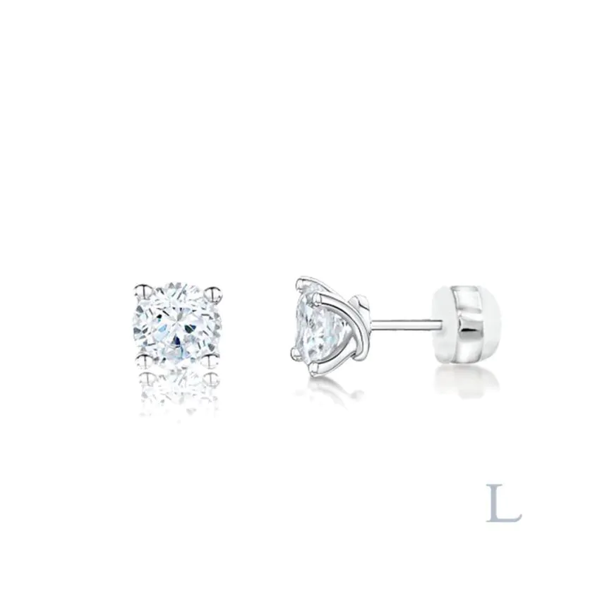 Esme Platinum 0.51ct Brilliant Cut Diamond Earrings